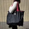 Bolsa de Compras Plegable de Color Sólido Bolsa de Almacenamiento Impermeable Bolsa Portátil para Supermercado Gran Capacidad con Cordón Ecológica Bolsa de Nube