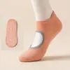 Meias de Yoga Antiderrapantes com Tiras Cruzadas para Primavera e Verão para Mulheres, Cor Sólida, Absorventes de Suor, Respiráveis, Esportes, Yoga, Pilates, Meias Modernas
