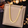Nenhum temperamento desbotado luz luxo banhado a ouro requintado colar de aço titânio moda versátil moda feminina clavícula cadeia fabricantes