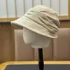 Moda Nova Outono e Inverno Estilo Coreano Chapéu Octogonal Feminino, Chapéu de Pescador, Gorro Emagrecedor, Boné de Baseball Fino Respirável de Aba Curta