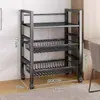 Cesta de Verduras para Cocina Estante de Almacenamiento de Pie Cesta de Almacenamiento de Verduras Multifuncional Estante de Almacenamiento Multicapa para Verduras y Frutas