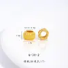 Accesorios DIY de Oro Antiguo para Riqueza Inmediata: Pulsera con Cuentas Espaciadoras de Caramelo Hueco de Perla de Calabaza y Flor de Loto