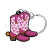 Llavero Colgante de Dibujos Animados Rosa Transfronterizo Regalo, Llavero Personalizable con Logo, Colgante Llavero de Goma Suave PVC, En Stock