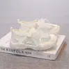 Encaje Perla Zapatos de Entrenamiento Alemanes para Niñas Malla Transpirable 2026 Primavera Verano Nuevas Sandalias Zapatos Blancos Deportivos Zapatos Argan
