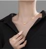 Collar de Joyería de Gota de Agua para Mujer Cadena para Clavícula de Acero de Titanio Simple Ins Diseño de Nicho Geométrico Moderno Modelo Nuevo 2026