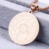 Haiteng joyería de acero titanio al por mayor comercio exterior transfronterizo joyería caliente estrella de seis puntas colgante Runa de los Siete Ángeles
