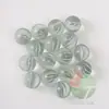 20 Unidades 16mm branco flor de oito pétalas contas de vidro 1,6cm transparente branco oito peças bola colorida bolinhas coloridas