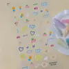 Adesivos de arte para unhas infantis 5D que brilham no escuro com grafite de desenho animado em relevo, à prova d'água 3D, adesivos fofos para unhas DIY para meninas, estilo YG