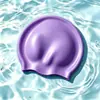 Gorro de natación de silicona de alta elasticidad transfronterizo para adultos, unisex, impermeable, no restrictivo, especializado para equipo y entrenamiento de natación, comercio exterior