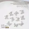 Acessórios de Nail Art Borboleta de Metal Dourada Prateada Branca Laço K Japonês 3D Fita Flutuante Borboleta Acessórios de Decoração para Unhas