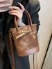 Bolso de Cubo Portátil para Mujer Estilo Coreano Primavera Nuevo Moda de Alta Gama Combinable Bolso de Hombro 2025 Diseño Nicho Bolso para Mujer
