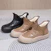 Botas Femininas de Inverno Lã Nova Plus Veludo Espessado Quente Algodão Impermeável à Prova de Frio Antiderrapante Slip-On Botas de Neve