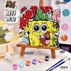 20*20 Desenho Animado Pintura a Óleo Digital DIY Colorir Pintura Decorativa Genshin Flor Pintura a Óleo Pintura a Óleo Digital Infantil Atacado