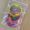 Llavero de cable de acero de color DIY con revestimiento de goma, llavero de rosca giratoria gruesa, llavero de color caramelo pintado