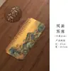 Alfombrilla Rectangular para Té Seco de Seda Imitación Xiangyun, Nuevo Estilo Chino de Gama Alta Inspirada en Zen, Mantel/Paño de Té Retro Aislante de Calor de Doble Cara