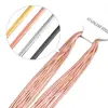 Colar de Corrente Lisa Transfronteiriço Corrente de 2mm de Espessura Colar de Corrente Versátil Personalizado Aço Inoxidável Banhado a Ouro Fabricante Atacado