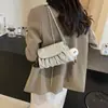 Estilo Popular de Este Año Bolso Pequeño Plegado para Mujer 2025 Nueva Moda de Verano Bolso Cruzado de Hombro con Cadena Bolso Cuadrado Pequeño