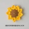 Producto terminado de punto de cruz flor de hilo tejida a mano girasol girasol producto terminado arreglo floral accesorios de decoración girasol de hilo