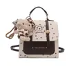 Bolsa de Mujer Estilo Fresco Nuevo de Otoño Tendencia de Moda Diseño de Lunares Bolso Cruzado Simple de Nicho Bolso de Hombro Versátil para Mujer