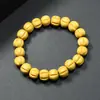 Pulsera de cuentas de madera de color dopamina de moda transfronteriza, pulsera hecha a mano con cuentas, estilo europeo y americano, accesorio simple y versátil