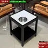 Mesa de Mahjong de Madeira Maciça Ardósia Porta-Chá Casa de Chá Sala de Xadrez e Cartas Mesa de Centro Especial Sala de Mahjong Máquina de Mahjong Prateleira de Armazenamento de Camada Dupla