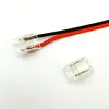Conector de Hebilla de Cristal Plegado Tira de Luces LED Cabeza Única Doble Cabeza Conexión Media 2P Color Único Placa Desnuda Tira de Luces Sin Soldadura