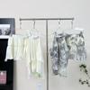Top de Alça Suspensório Estampa de Tinta Jiangnan Sem Mangas Feminino Único Irregular Retrô Super Fada Saia