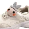 Populares Zapatos de Papá Decorativos Infantiles de Moda Versátiles Nuevos Otoño 2025 Zapatos para Niños y Niñas con Decoración de Cabeza de Conejo