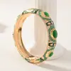 Nuevo producto: Pulsera Abierta Estilo Étnico Esmalte Cloisonné de Pekín Antiguo, Joyería Hecha a Mano con Goteo de Aceite, Accesorio Vintage