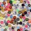 Contas Acrílicas Estrela e Lua Planas 7X4mm Feitas à Mão Pulseira Colar Acessórios de Joia Atacado