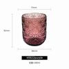 Copo de Água Europeu Retro com Relevo Vitral Copo de Bebida Taça de Vinho Tinto Taça de Vinho Branco Taça para Destilados Copo de Leite Taça de Vinho