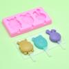 Molde de Silicona para Helado para Niños, Molde Realista para Helado DIY con Tapa, Molde de Animales Hecho a Mano para Paletas y Barras de Hielo