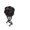 Pinza Elegante para Moño Juvenil con Color Nacional, Herramienta de Estilismo para Moños con Pieza de Cabello Natural y Voluminosa