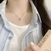 Collar Minimalista Colgante Cubo para Mujer, Cadena de Clavícula Versátil Creativa Personalizada Cubo de Rubik Cadena de Cuello de Moda Nicho