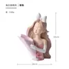 Ornamento de Flor de Alice Criativo de Luxo Leve para Menina, Decorações para Sala de Estar, Armário de Vinho, Decorações de TV, Vaso de Mesa