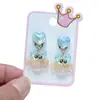 Pendientes Infantiles Pinzas para Orejas de Bebé Mariposa 2025 Nuevas Pinzas para Orejas de Niña Dibujos Animados Princesa Accesorios Lindos para Niñas