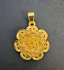 Joias de Ouro Imitação Casamento Colar Falso de Ouro Colar de Flor Grande Pingente de Fênix Cruz de Ouro Areia Colar de Coração Lírio