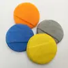 Esponja Redonda para Cuidado del Coche, Pastel de Cera, Disco Pulidor, Esponja con Borde de Microfibra, Esponja para Lavado de Coches, Paño de Alta Densidad