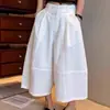 Calça Feminina de Corte Reto Cropped Estilo Balão de Alta Qualidade de Dongdaemun, Coreia