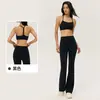 Traje Deportivo Doble 6 de Licra para Mujer, Conjunto de Yoga Ajustado de Cintura Alta, Set de Entrenamiento Fitness Pilates