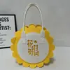 Bolsas de fieltro para el Festival de Medio Otoño, Artículos de bienestar corporativo, Bolsas de fieltro portátiles, Bolsos pequeños, Personalizables con logo, Cajas de regalo para pasteles de luna