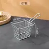 Talheres de Restaurante Ocidental, Pratos para Petiscos, Mini Cestas, Cestas de Ferro Forjado, Cestas de Fritura, Venda por Atacado e Dropshipping de Pratos para Petiscos Fritos