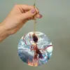 Adorno de árbol de Navidad de explosión transfronteriza de plano 2D, estilo chino, decoraciones de dibujos animados, bolsa de decoración para espejo retrovisor de coche