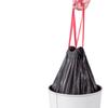 Bolsa de Basura con Cordón Doméstica Engrosada Bolso Asequible Negro Chaleco Material de Bolsa de Plástico Bolsa de Material Tamaño Extra Grande No Ensucia las Manos