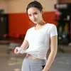 Ropa Nueva de Yoga Tops Deportivos Camiseta Ropa de Fitness para Mujer Running Ajustada Primavera y Verano Camisa Polo Manga Corta