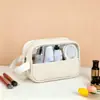 Bolsa de Cosméticos de Viaje de PVC Transparente Portátil Impermeable Neceser Cosméticos Portátil Bolsa de Almacenamiento de Gran Capacidad