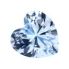 Huagang Gem 104# Cristal Sintético Afilado Piedra Suelta Wholesale Cristal Afilado Artificial Gema Azul Claro Anillo de Fondo Afilado Forma Especial