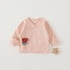 Ropa de bebé de algodón puro, tipo cuatro estaciones, espalda media, sin huesos, para recién nacidos, tops para bebés niños y niñas, ropa interior, ropa para gatear