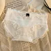 Calzones de Algodón Puro para Mujer, Encaje Estilo Fair Isle Francés, 10A Antibacterianos, Calzones Sexys de Celebridad de Internet Puro Deseo