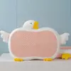 Almohada de Espuma Viscoelástica Infantil de Dibujos Animados de Ganso Grande para Verano con Soporte Cervical Ayuda para Dormir para Dormitorio de Escuela Primaria Núcleo Especial de Almohada Refrigerante